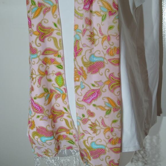 Paisley scarf with Fringe. 6X65 - Picture 2 of 4